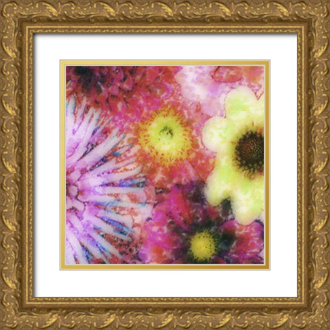 Floral Reef III Gold Ornate Wood Framed Art Print with Double Matting by Burghardt, James