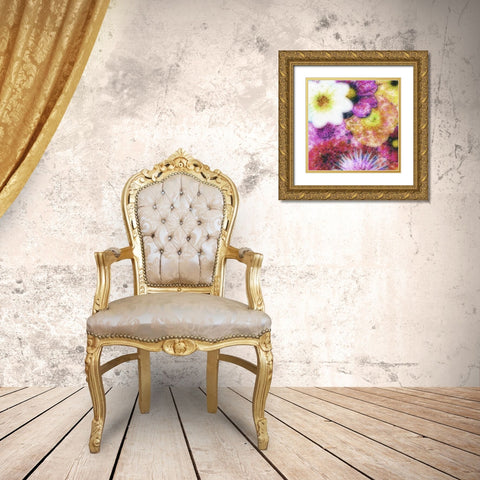 Floral Reef IV Gold Ornate Wood Framed Art Print with Double Matting by Burghardt, James