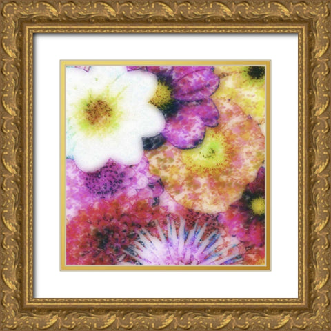 Floral Reef IV Gold Ornate Wood Framed Art Print with Double Matting by Burghardt, James