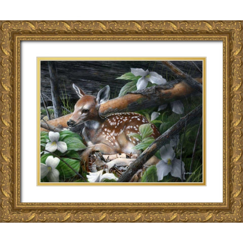 Undercover I Gold Ornate Wood Framed Art Print with Double Matting by Daniel, Kevin