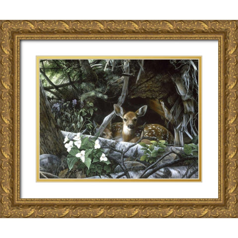 Undercover II Gold Ornate Wood Framed Art Print with Double Matting by Daniel, Kevin