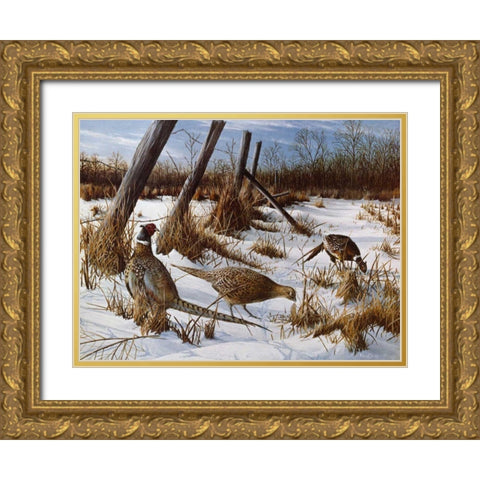 Daybreak Gold Ornate Wood Framed Art Print with Double Matting by Daniel, Kevin