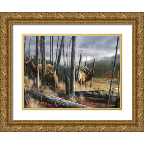 Consequence of Time Gold Ornate Wood Framed Art Print with Double Matting by Daniel, Kevin