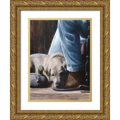 Resting Spot Gold Ornate Wood Framed Art Print with Double Matting by Daniel, Kevin