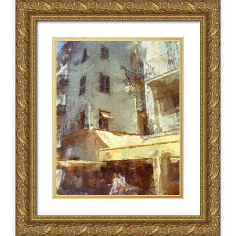 Brasserie I Gold Ornate Wood Framed Art Print with Double Matting by Bay, Noah