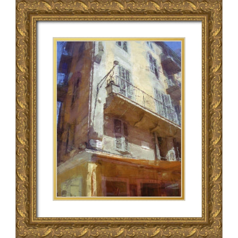 Brasserie II Gold Ornate Wood Framed Art Print with Double Matting by Bay, Noah