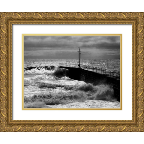 Port Eleven Gold Ornate Wood Framed Art Print with Double Matting by Bay, Noah