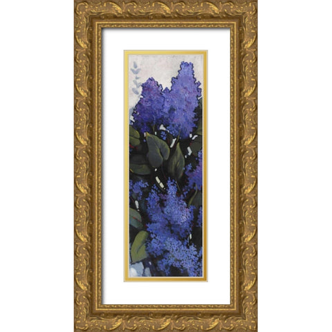 Lilac Spray I Gold Ornate Wood Framed Art Print with Double Matting by OToole, Tim