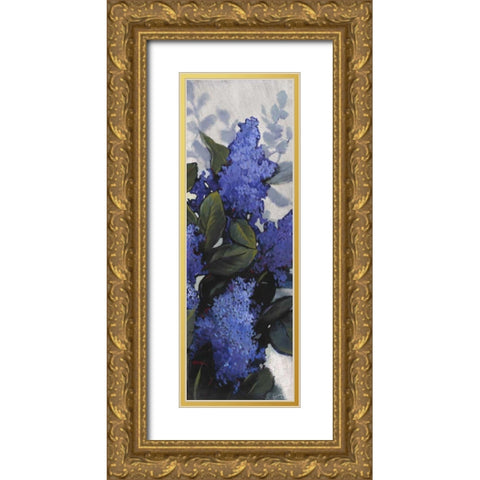 Lilac Spray II Gold Ornate Wood Framed Art Print with Double Matting by OToole, Tim