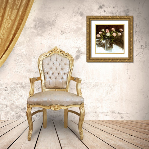 Classic Flowers III Gold Ornate Wood Framed Art Print with Double Matting by Bay, Noah