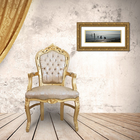Beach Study I Gold Ornate Wood Framed Art Print with Double Matting by Bay, Noah