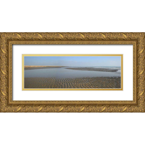 Beach Study III Gold Ornate Wood Framed Art Print with Double Matting by Bay, Noah