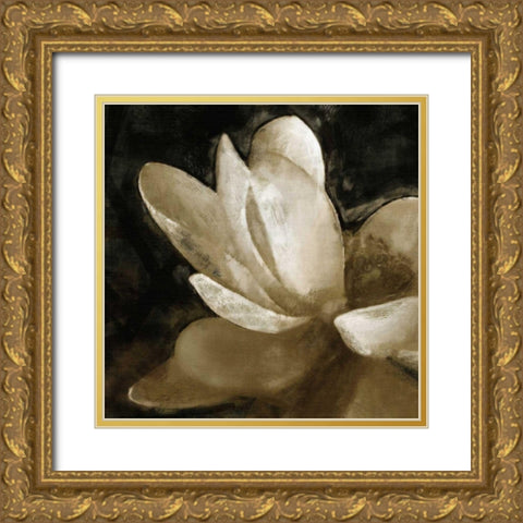 Bronze Lily V Gold Ornate Wood Framed Art Print with Double Matting by Bay, Noah