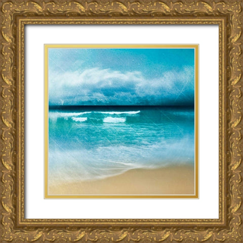 Ocean Movement I Gold Ornate Wood Framed Art Print with Double Matting by Robinson, Emily