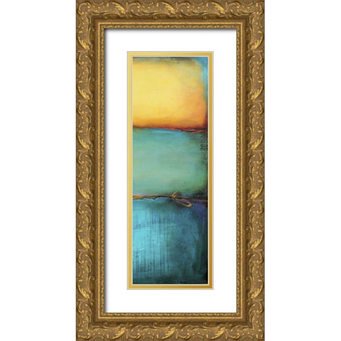 Emeralds Bay II Gold Ornate Wood Framed Art Print with Double Matting by Ashley, Erin