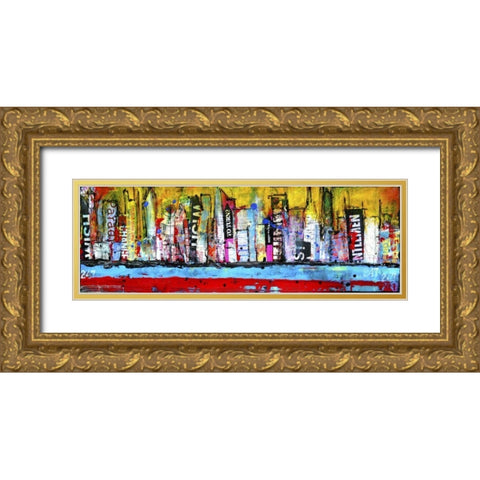 Skyline Gold Ornate Wood Framed Art Print with Double Matting by Ashley, Erin