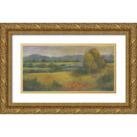 El Dorado Lake II Gold Ornate Wood Framed Art Print with Double Matting by Combs, Joyce