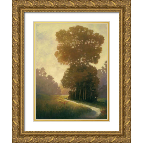 Summertime I Gold Ornate Wood Framed Art Print with Double Matting by Reynolds, Graham