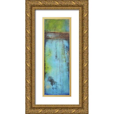Fisher Island II Gold Ornate Wood Framed Art Print with Double Matting by Ashley, Erin