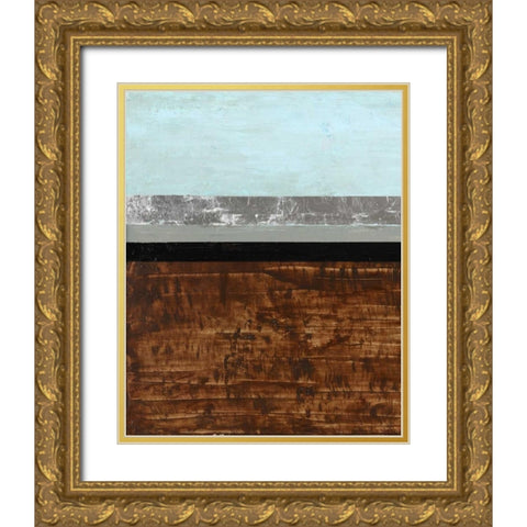 Textured Light I Gold Ornate Wood Framed Art Print with Double Matting by Avondet, Natalie