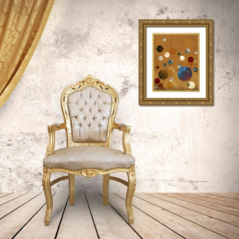 Celeste II Gold Ornate Wood Framed Art Print with Double Matting by Ludwig, Alicia