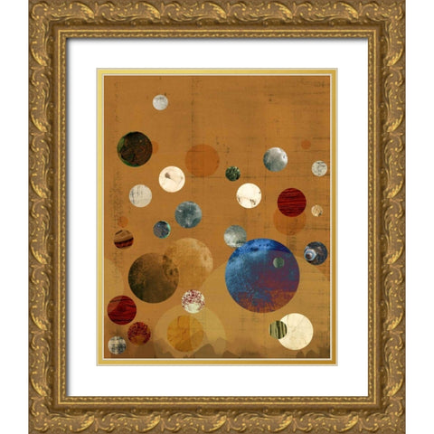 Celeste II Gold Ornate Wood Framed Art Print with Double Matting by Ludwig, Alicia