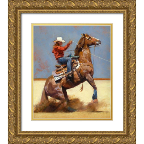 Breakaway Gold Ornate Wood Framed Art Print with Double Matting by Chapman, Julie T.