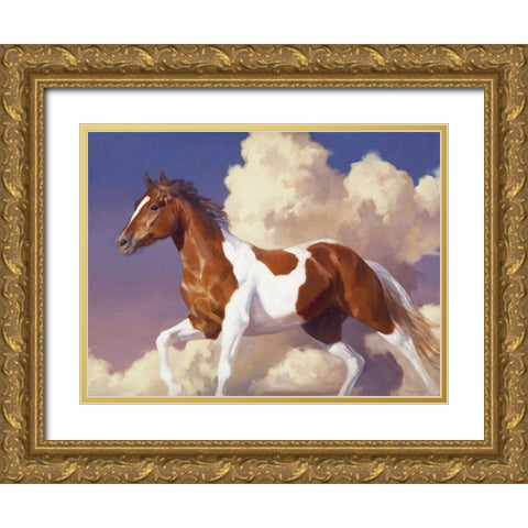 Flight without Wings Gold Ornate Wood Framed Art Print with Double Matting by Chapman, Julie T.