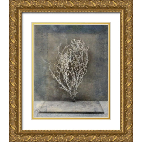 Desert Form III Gold Ornate Wood Framed Art Print with Double Matting by Ray, Elena