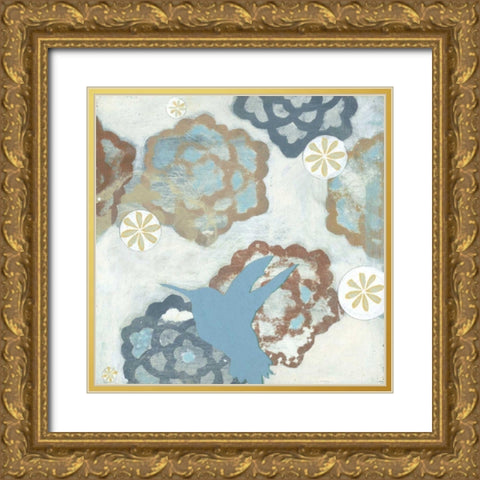Hover II Gold Ornate Wood Framed Art Print with Double Matting by Fuchs, Jodi