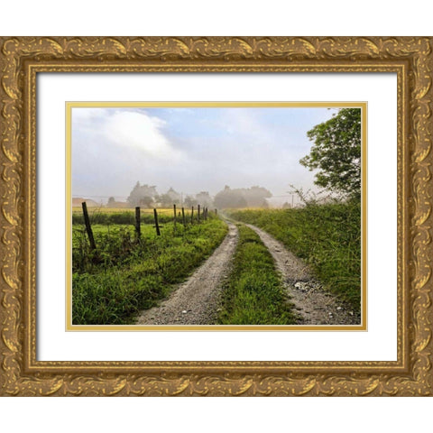 Le Dognons Gold Ornate Wood Framed Art Print with Double Matting by Chester, Colby