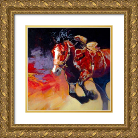 Freedom Gold Ornate Wood Framed Art Print with Double Matting by Chapman, Julie T.