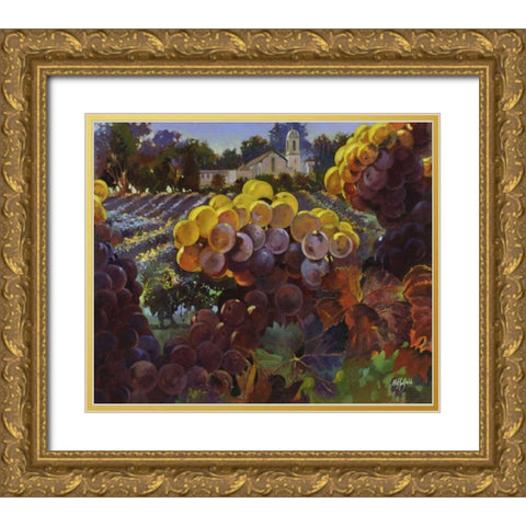 Fall Preview Gold Ornate Wood Framed Art Print with Double Matting by Hadfield, Clif