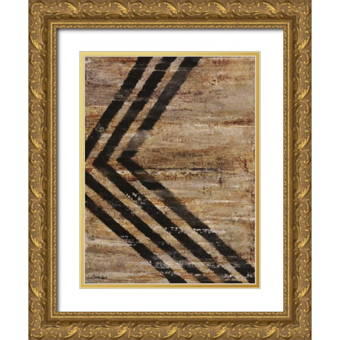 Traction I Gold Ornate Wood Framed Art Print with Double Matting by Avondet, Natalie