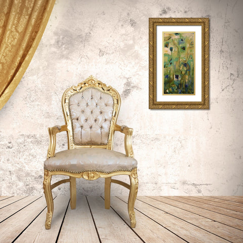 Abstract EXP I Gold Ornate Wood Framed Art Print with Double Matting by Quin, Marabeth