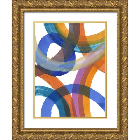 Over Pass I Gold Ornate Wood Framed Art Print with Double Matting by Fuchs, Jodi