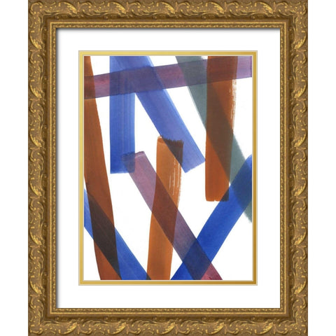 Over Pass III Gold Ornate Wood Framed Art Print with Double Matting by Fuchs, Jodi