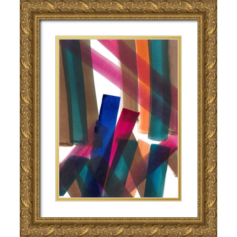 Over Pass IV Gold Ornate Wood Framed Art Print with Double Matting by Fuchs, Jodi