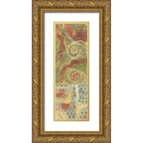 Moroccan Whimsy II Gold Ornate Wood Framed Art Print with Double Matting by Deans, Karen