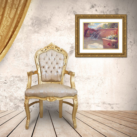 La Borgata Gold Ornate Wood Framed Art Print with Double Matting by Pollard, Julie G.