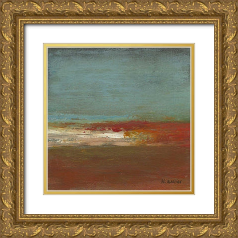 Sea Horizon III Gold Ornate Wood Framed Art Print with Double Matting by Green-Aldridge, W.