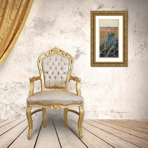 Pastel Wetlands I Gold Ornate Wood Framed Art Print with Double Matting by Wilkins, Suzanne