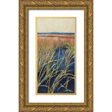 Pastel Wetlands I Gold Ornate Wood Framed Art Print with Double Matting by Wilkins, Suzanne