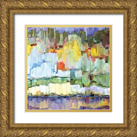 Glacier Bay IV Gold Ornate Wood Framed Art Print with Double Matting by Burghardt, James