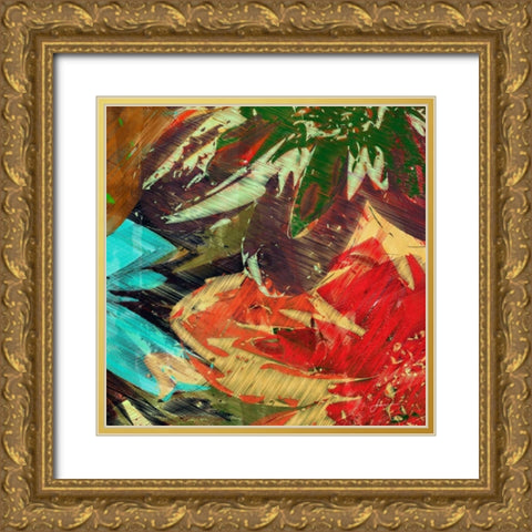 Floragraph I Gold Ornate Wood Framed Art Print with Double Matting by Burghardt, James