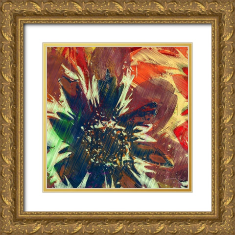 Floragraph V Gold Ornate Wood Framed Art Print with Double Matting by Burghardt, James
