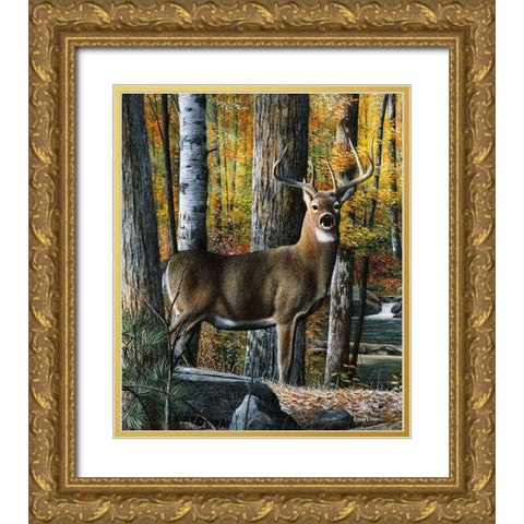 Broken Silence Gold Ornate Wood Framed Art Print with Double Matting by Daniel, Kevin