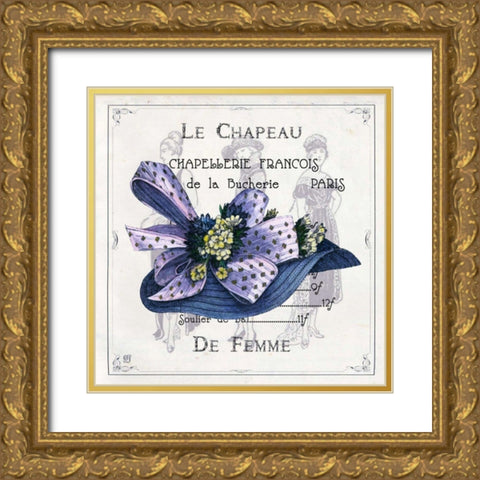 Haute Couture I Gold Ornate Wood Framed Art Print with Double Matting by Joyner, Ginny