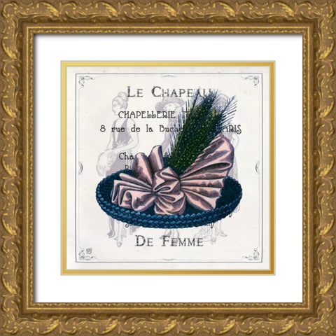Haute Couture II Gold Ornate Wood Framed Art Print with Double Matting by Joyner, Ginny