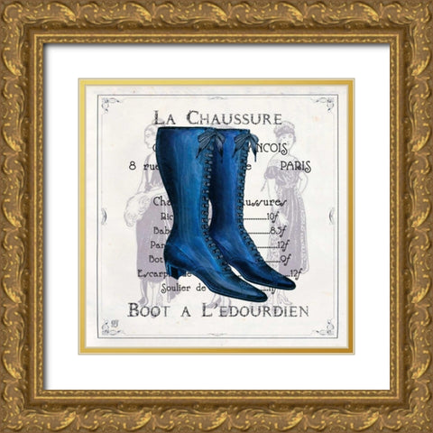 Haute Couture III Gold Ornate Wood Framed Art Print with Double Matting by Joyner, Ginny